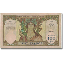 New Caledonia, 100 Francs, Undated (1953), KM:42c, EF(40-45)