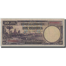 INDOCINA FRANCESE, 10 Piastres, Undated (1947), KM:80a, MB