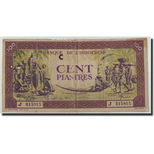 FRENCH INDO-CHINA, 100 Piastres, Undated (1942-45), KM:67, VG(8-10)