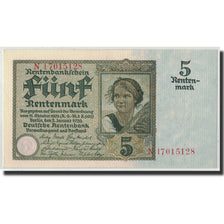 Banknote, Germany, 5 Rentenmark, 1926, 1926-01-02, KM:169, UNC(63)