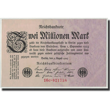Banknote, Germany, 2 Millionen Mark, 1923, 1923-08-09, KM:103, AU(55-58)