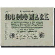 Banknote, Germany, 100,000 Mark, 1923, 1923-07-25, KM:91b, VF(30-35)