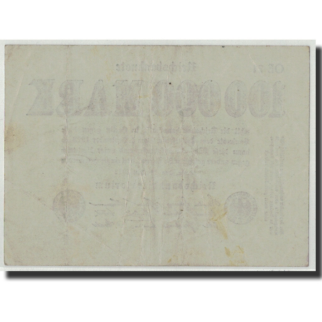 Banknote, Germany, 100,000 Mark, 1923, 1923-07-25, KM:91b, VF(30-35)