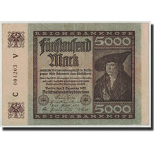Banknote, Germany, 5000 Mark, 1922, 1922-12-02, KM:81a, EF(40-45)