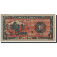 FRENCH INDO-CHINA, 1 Piastre, Undated (1942-45), KM:58c, VF(30-35)