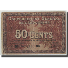 FRENCH INDO-CHINA, 50 Cents, Undated (1939), KM:87e, VG(8-10)