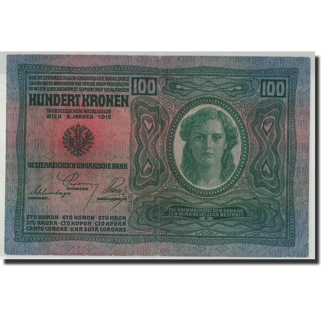 Österreich, 100 Kronen, Undated (1919), 1922-01-02, KM:56, SS