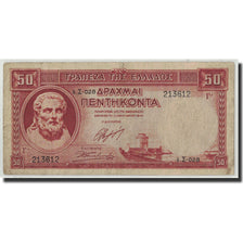 Billet, Grèce, 50 Drachmai, 1941, 1941-01-01, KM:168a, B+