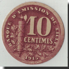 Banknote, Pirot:59-3059, 10 Centimes, 1915, France, UNC(63), Lille