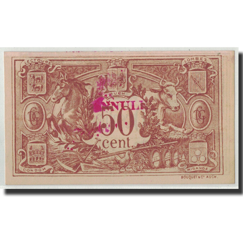 France, Gers, 50 Centimes, 1918, UNC(63), Pirot:15-12