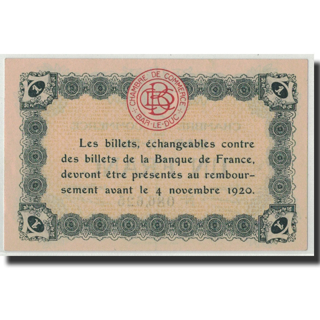 Banknote, Pirot:19-3, 1 Franc, Undated, France, UNC(63), Bar-le-Duc