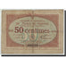 Banconote, Pirot:82-3, B+, Mont-de-Marsan, 50 Centimes, 1914, Francia