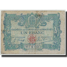 Geldschein, Frankreich, Bourges, 1 Franc, Undated, SGE+, Pirot:32-13