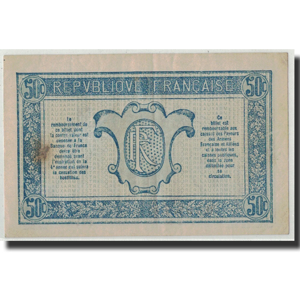 Francia, 50 Centimes, Undated (1919), KM:M4, MB+, Fayette:VF 2.7