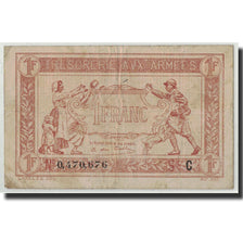 Francia, 1 Franc, 1917, KM:M2, Fayette:VF 3.3, MB