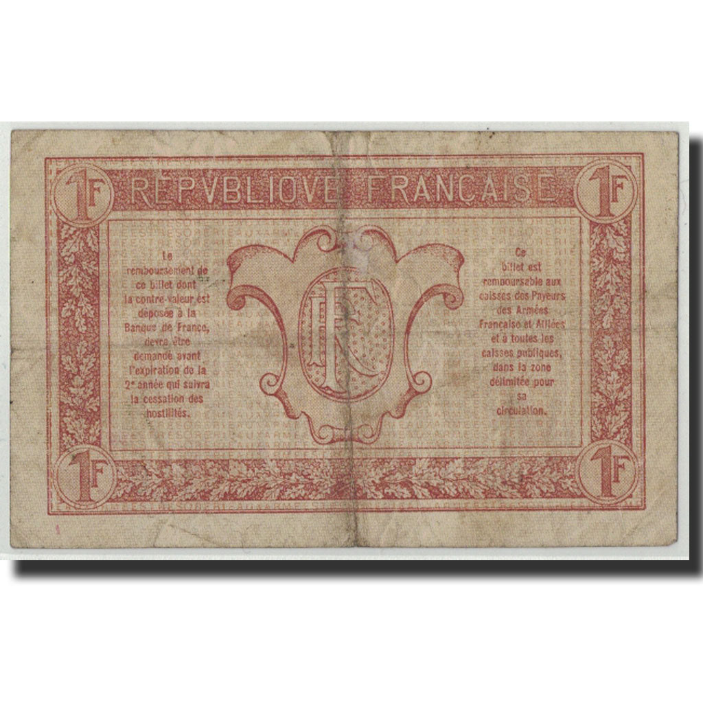 Francia, 1 Franc, 1917, KM:M2, Fayette:VF 3.3, MB