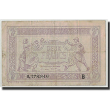 France, 2 Francs, 1917, KM:M3,Fayette:VF 5.2, VF(20-25)