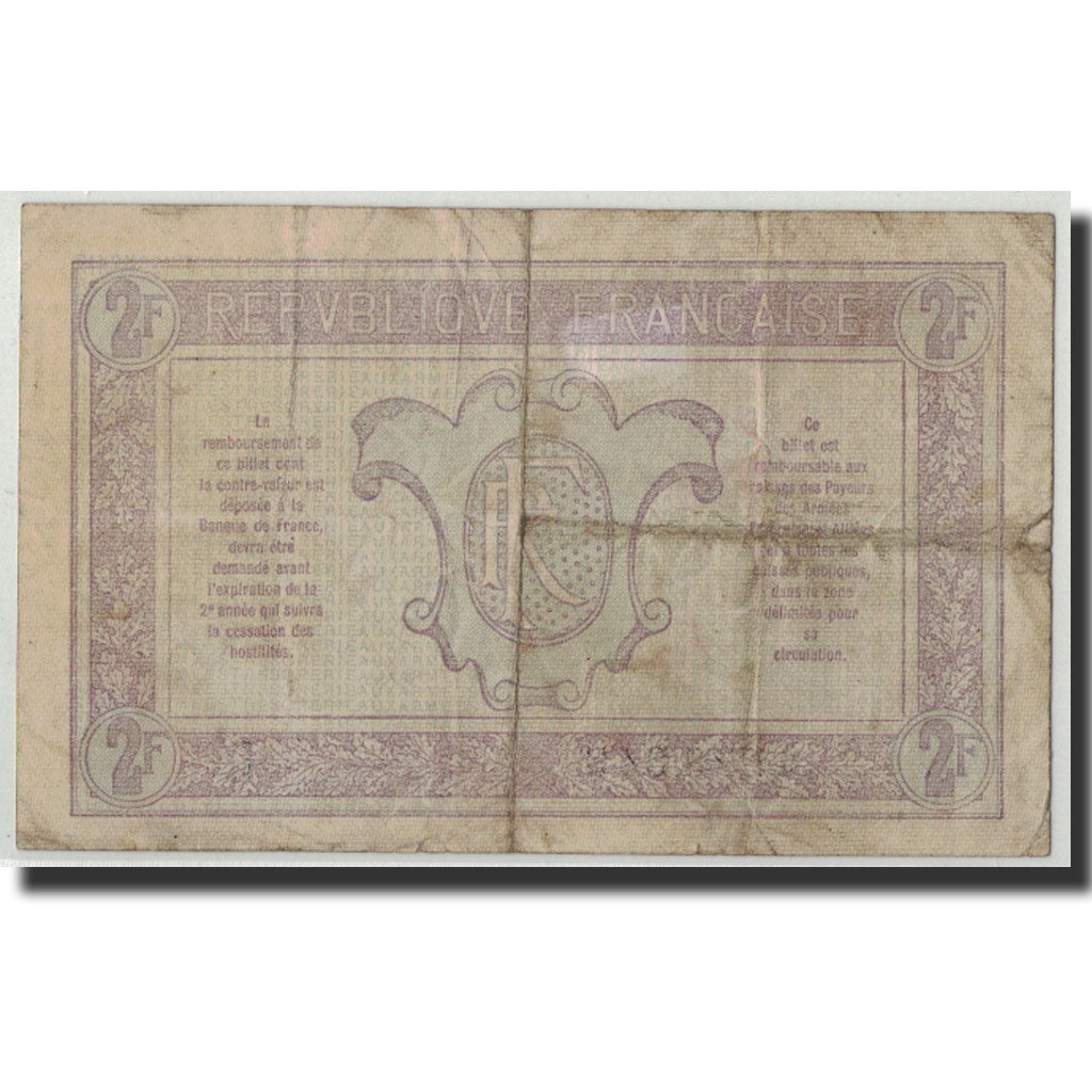 Francia, 2 Francs, 1917, KM:M3,Fayette:VF 5.2, MB