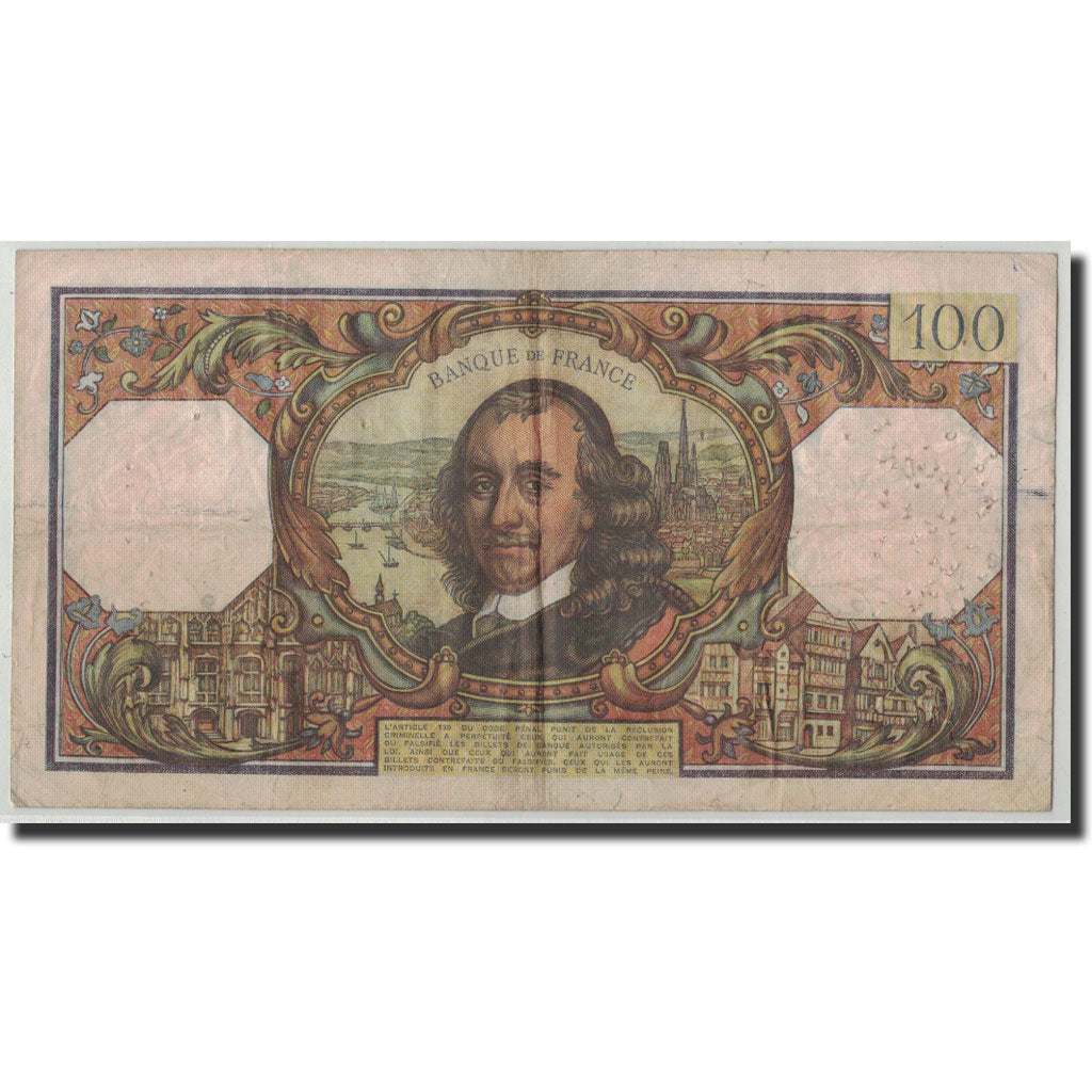 France, 100 Francs Corneille, 1970, KM:149c, Fayette:65.29, 1970-01-08, F(12-15)