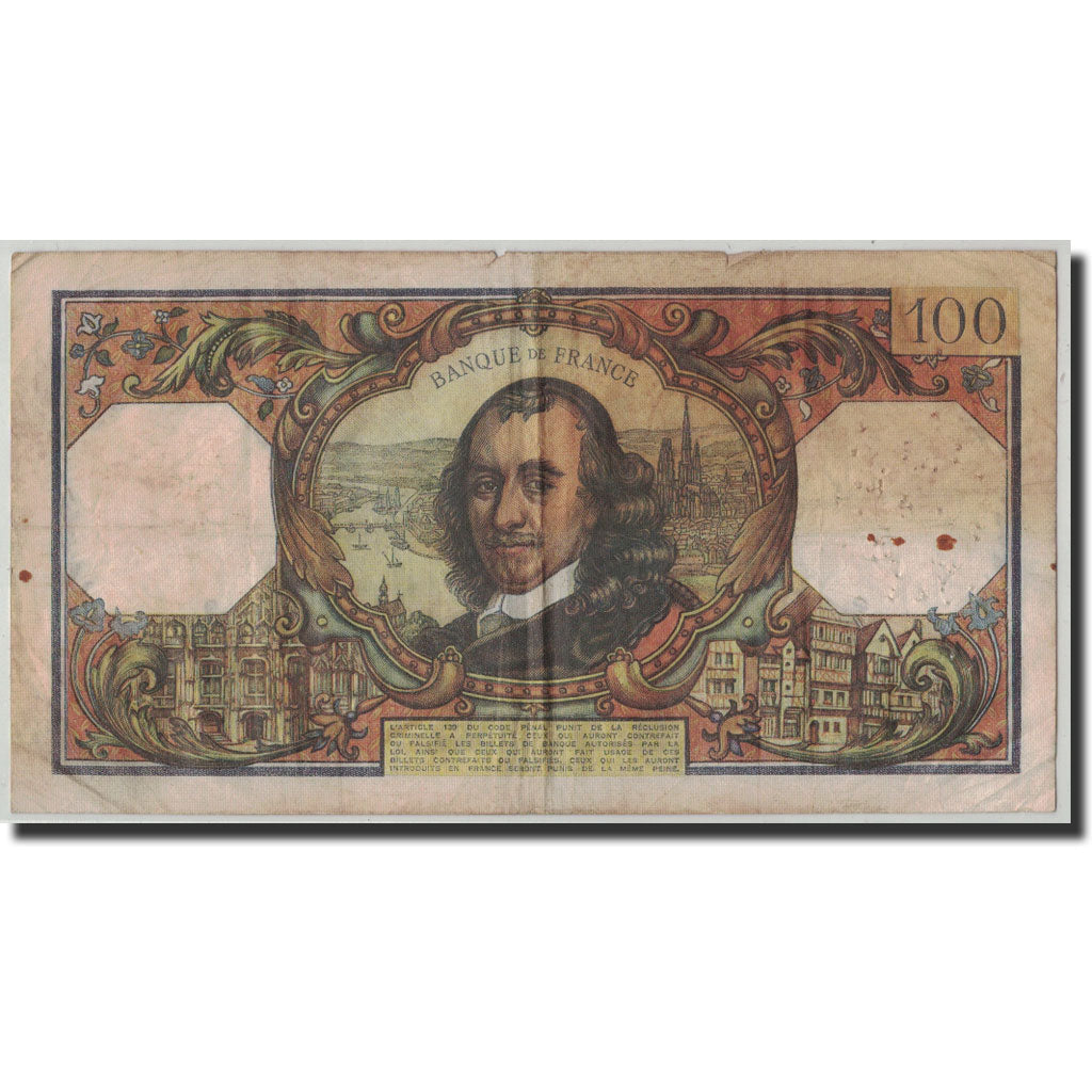 Banconote, Francia, 100 Francs, 1970, 1970-02-05, B+, Fayette:65.30, KM:149c