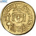 Byzantine, Maurice Tiberius, Solidus, Carthage, Gold, NGC AU 5/5