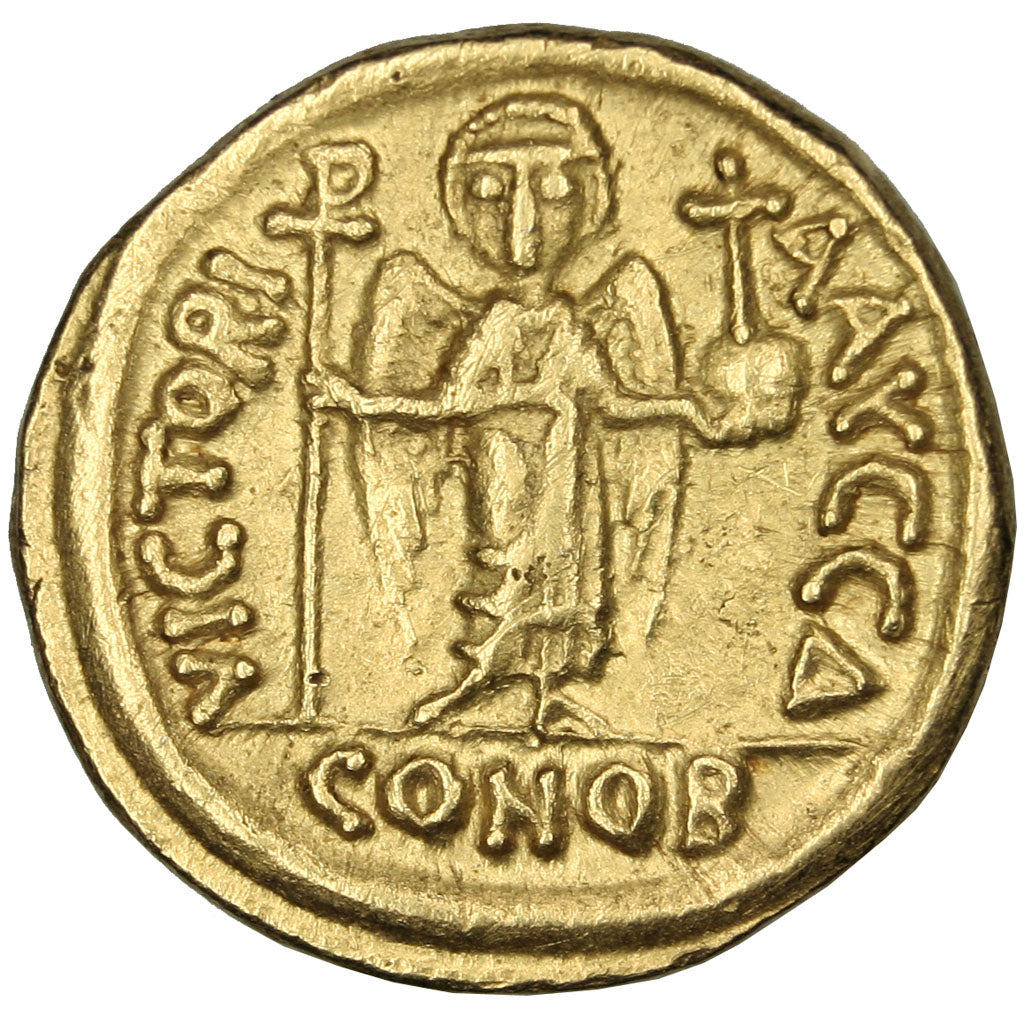 Byzantine, Maurice Tiberius, Solidus, Carthage, Gold, NGC AU 5/5