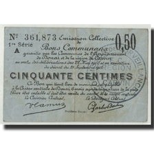 Banconote, Pirot:59-739, MB, Douai, 50 Centimes, 1916, Francia