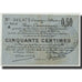 Banconote, Pirot:59-739, MB, Douai, 50 Centimes, 1916, Francia