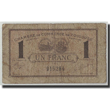 Biljet, Pirot:122-45, 1 Franc, 1922, Frankrijk, B, Toulouse