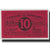 Banknot, Francja, Montluçon, 10 Centimes, Undated, UNC(65-70), Pirot:84-73