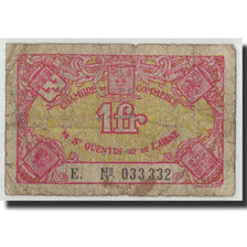 Banknote, Pirot:116-1, 1 Franc, Undated, France, VG(8-10), Saint-Quentin