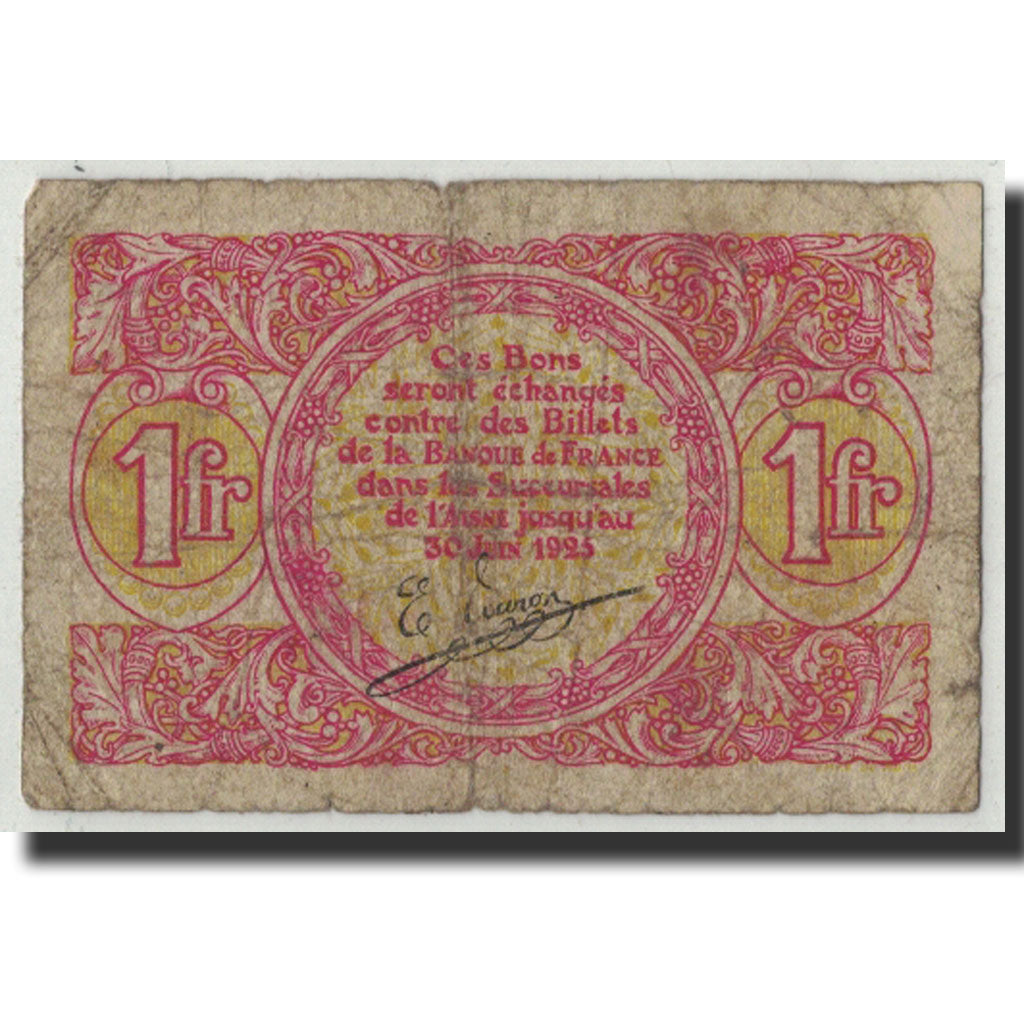 Banknote, Pirot:116-1, 1 Franc, Undated, France, VG(8-10), Saint-Quentin