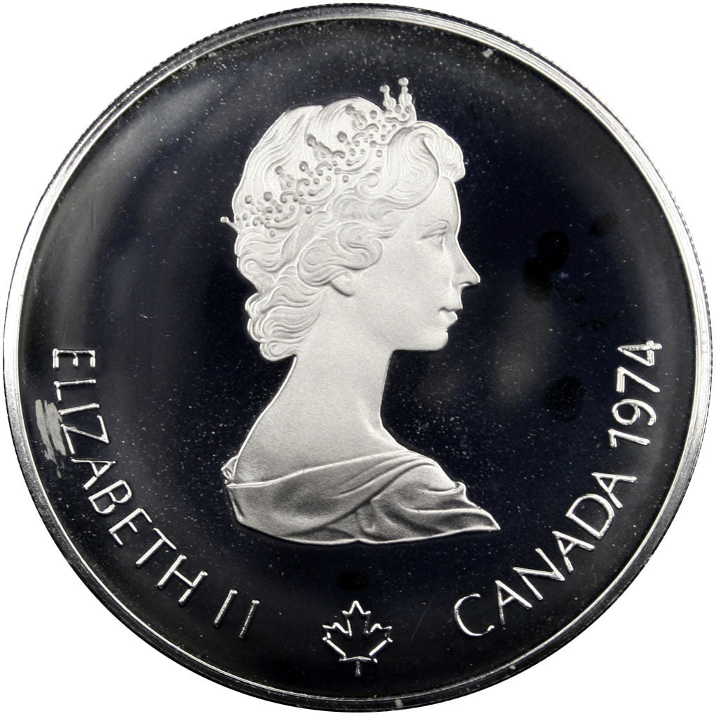Coin, Canada, Elizabeth II, 5 Dollars, 1974, Ottawa, MS(63), Silver