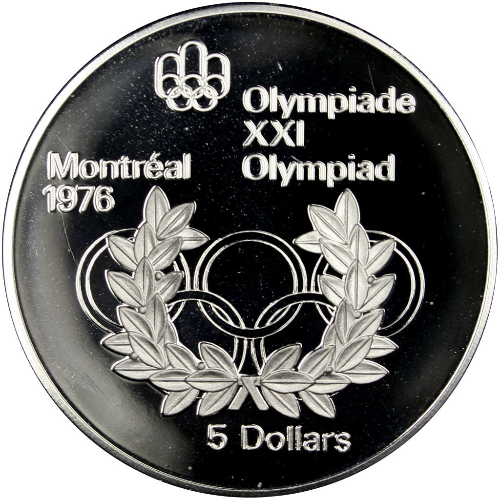 Coin, Canada, Elizabeth II, 5 Dollars, 1974, Ottawa, MS(63), Silver