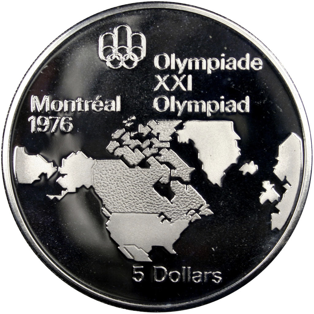 Coin, Canada, Elizabeth II, 5 Dollars, 1973, Ottawa, MS(63), Silver