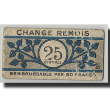 Banknot, Francja, Reims, 25 Centimes, 1914, F(12-15), Pirot:51-43