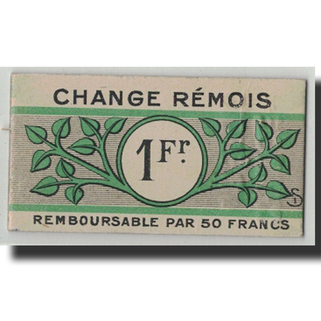 Banknote, Pirot:51-45, 1 Franc, 1914, France, AU(55-58), Reims