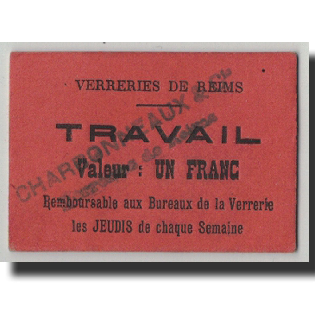 Banknote, Pirot:51-38, 1 Franc, Undated, France, UNC(63), Reims