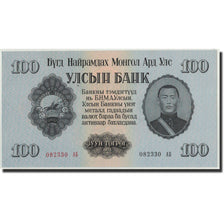 Geldschein, Mongolei, 100 Tugrik, 1955, KM:34, UNZ