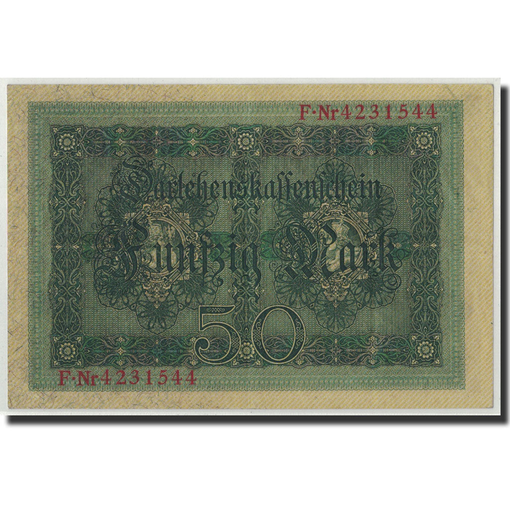 Germany, 50 Mark, 1914, KM:49b, 1914-08-05, AU(55-58)