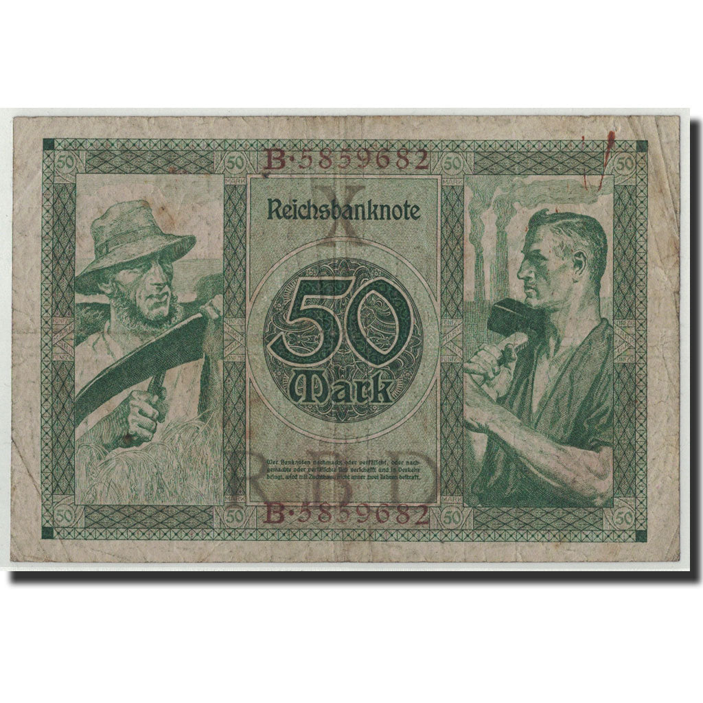 Banknote, Germany, 50 Mark, 1920, 1920-07-23, KM:68, VF(20-25)
