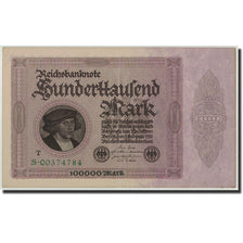 Germany, 100,000 Mark, 1923, KM:83c, 1923-02-01, AU(55-58)
