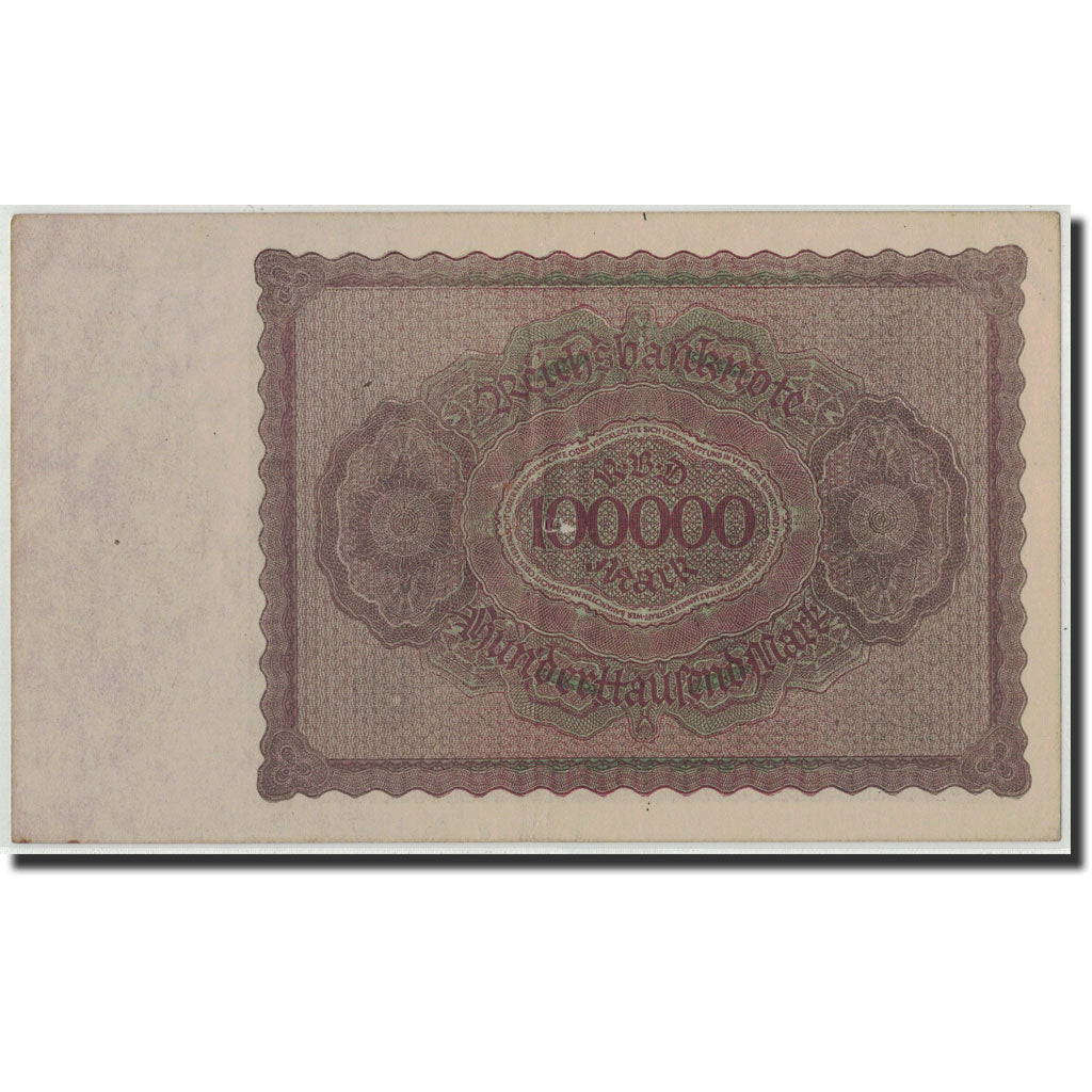 Germany, 100,000 Mark, 1923, KM:83c, 1923-02-01, AU(55-58)