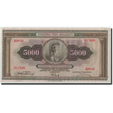 Greece, 5000 Drachmai, 1932, 1932-09-01, KM:103a, AU(55-58)