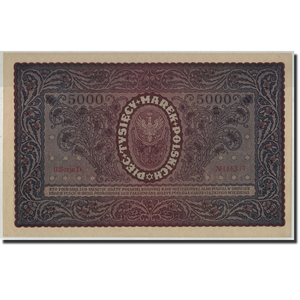 Banknote, Poland, 5000 Marek, 1920, 1920-02-07, KM:31, UNC(63)