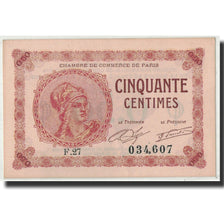Banknote, Pirot:97-10, 50 Centimes, 1920, France, UNC(63), Paris