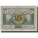 Biljet, Pirot:40-1, 25 Centimes, Undated, Frankrijk, B+, Région centre