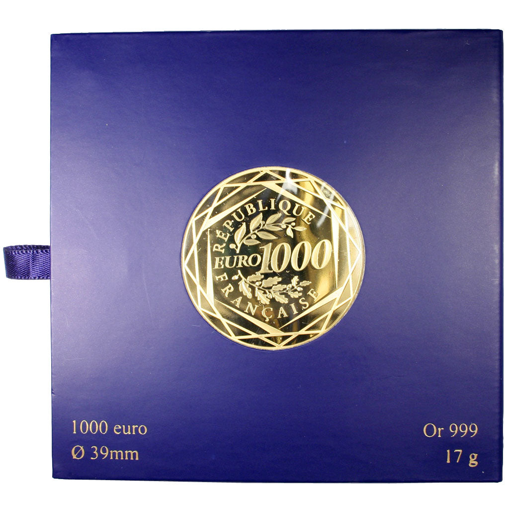 France, 1000 Euro, 2013, MS(65-70), Gold, 17.00