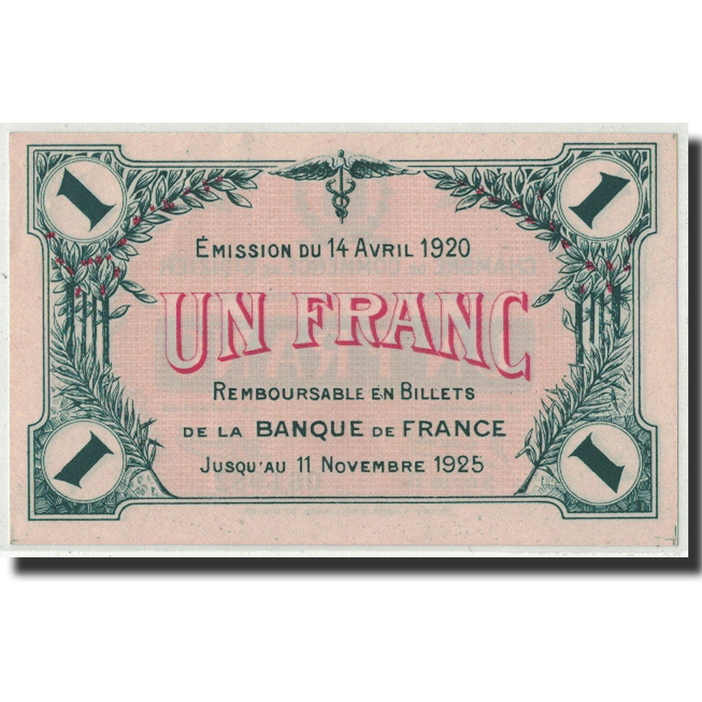 Biljet, Pirot:113-19, 1 Franc, 1920, Frankrijk, NIEUW, Saint-Dizier