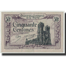 Banknote, Pirot:43-1, 50 Centimes, 1922, France, AU(50-53), Marne